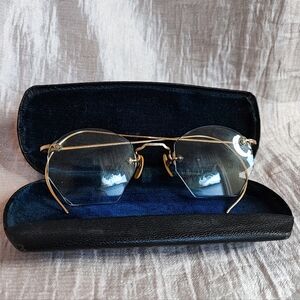 DIA FLEX DIAFLEX Vintage Antique 14kt Gold Filled Prescription Eye Glasses Case